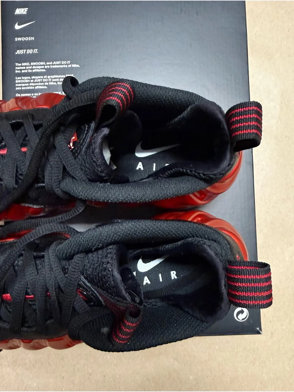 Nike Air Foamposite One Metallic Red 2023 Mens size 5.5 Basketball Shoes!
